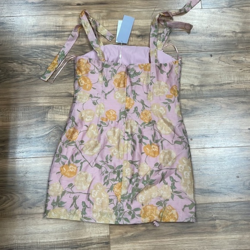FINDERS KEEPERS | Petal Rose mini dress dusty pink floral - Picture 4 of 5